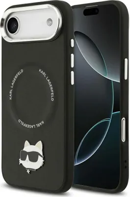 Produktbild von Karl Lagerfeld Choupette Pin Etui        MagSafe für iPhone Air schwarz