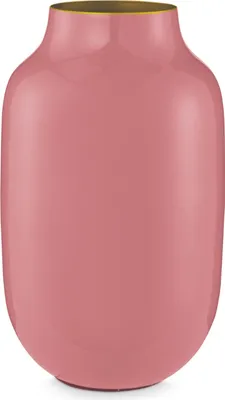 Produktbild von PIP STUDIO Vase Metall Oval Old Pink 30 cm