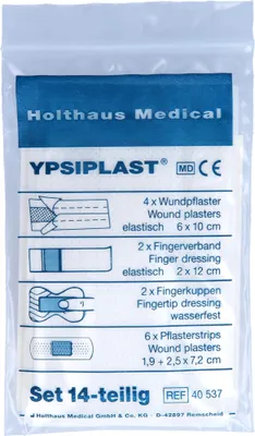 Produktbild von YPSIPLAST Set Wundpflaster, Fingerverband, Fingerkuppen, Pflasterstreifen, 14 St. Pflaster