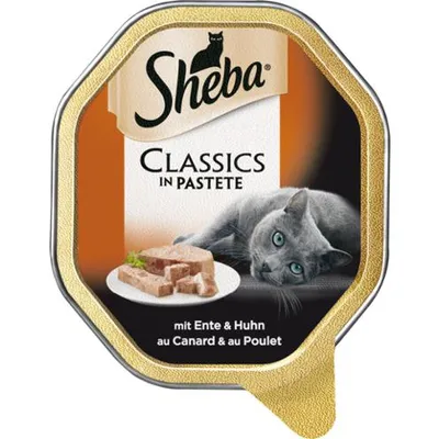 Produktbild von Sheba Ente und Huhn, Adult, jede Rasse, Huhn, Ente, 85 g
