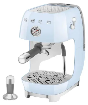 Produktbild von Smeg Espressomaschine ECF03PBEU, Thermoblock, Cold Brew, Dampfdüse, 1.4L Tank