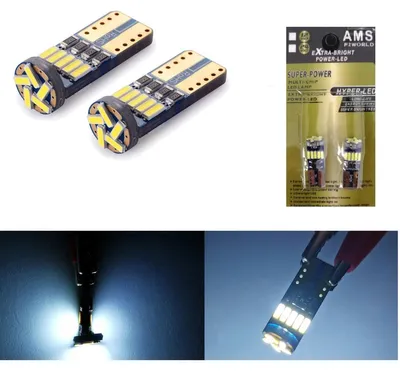 Produktbild von Set mit 2 T10-LED-Lampen (15 SMD-LEDs), W5W, 12V, Weißlicht, in Blisterverpackung