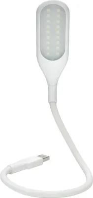 Produktbild von Dimmbare 18-LED-USB-Lampe mit 3 Helligkeitsstufen, Leselampe im schlichten Design mit flexiblem Schwanenhals und Touch-Schalter für Laptop/Tastatur