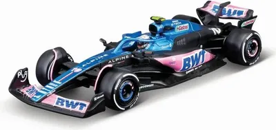 Produktbild von Bburago 18-38073G - Modellauto - F1 Renault Alpine A523' 23 #10 Gasly (mit Helm, Maßstab 1:43)