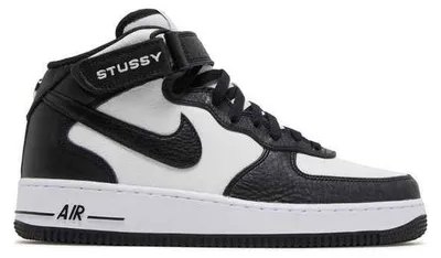 Produktbild von Nike Air Force 1 Mid Stussy Light Bone Black - EU: 42