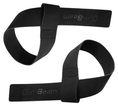 Produktbild von GymBeam - Leder-Zughilfen in Black