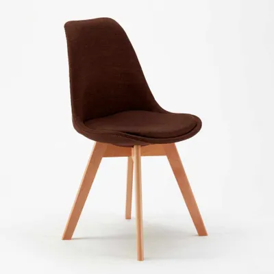 Immagine prodotto di sedia imbottita sedia da cucina sedia bistrot sedia da pranzo sedia scandinava calice nordica plus - Marrone