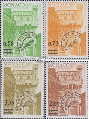 Produktbild von Briefmarken Monaco 1978 Mi 1301-1304 (kompl.Ausg.) postfrisch Vorausentwertete Freimarken