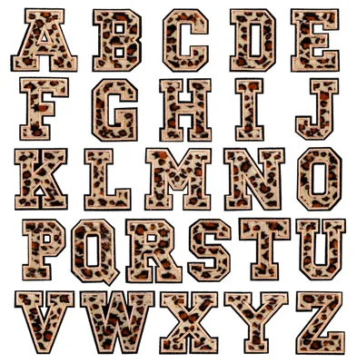26 Chenille-Buchstaben-Patches A-Z, Aufbügel-Patches, DIY, 6 cm