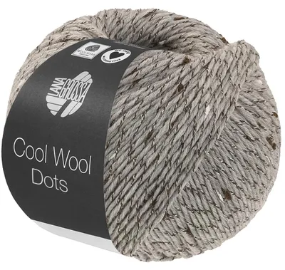 Produktbild von Lana Grossa COOL WOOL DOTS 50 g Merinoklassiker mit effektvollen Tweednoppen Farbe 009 - Hellgrau