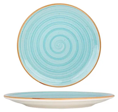 Image de Assiette plate Bonna - Aqua - Porcelaine - 25 cm
