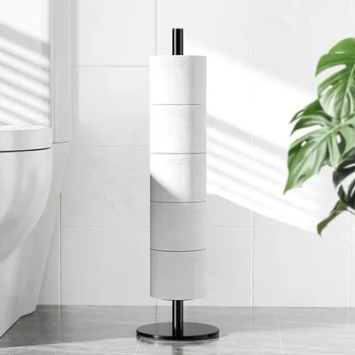 Produktbild von Toilettenpapierhalter Standfuß mit Ablage - Aufbewahrungsbox