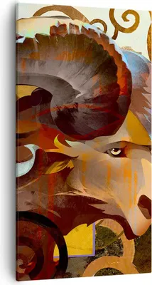Produktbild von Bild auf Leinwand - Leinwandbild - Tier Abstraktion - 55x100cm - Wand Bild - Wanddeko - Wandbilder - Leinwanddruck - Bilder - Kunstdruck - Wanddekoration - Leinwand bilder - Wandkunst - PA55x100-4037
