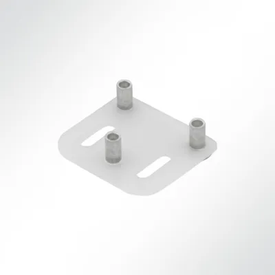 Produktbild von Lysel Gegenplatten verzinkt für Vierfachrolle, (BxL) 40x35mm in weiß (1 Stück)