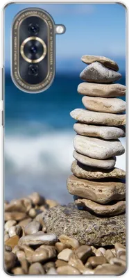 Produktbild von König Design Hülle kompatibel mit Huawei nova 10 Kunststoff Soft Handyhülle - Handy Case Steine