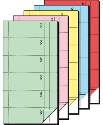 Immagine prodotto di sigel BO082 Blocco di moduli "Bonbuch", 105 x 200 mm, colori assortiti