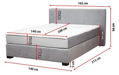 Produktbild von -DesignerPolsterbett Bett Betten Textilbett Doppelbett Ehebett Boxspring 160x200