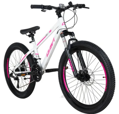 Produktbild von Mountainbike Kinderfahrrad Davi Bonita 24 Zoll, 130–160 cm, 21 Gänge, Rosa/Weiß