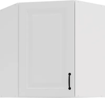 Produktbild von Eckhängeschrank 60x60 cm Stilo Weiss Küchenzeile Küchenblock Küche Landhaus