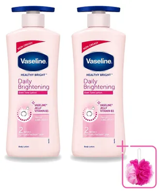 Productafbeelding van 2 x Vaseline Even Tone Dagelijkse Verhelderende Bodylotion, 600 ml - Voordeelverpakking - 2 stuks
