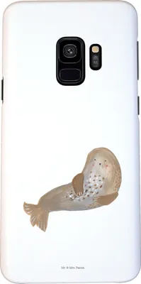 Produktbild von Mr. & Mrs. Panda Samsung Galaxy S9 Handyhülle Robbe Lachen - Weiß - Geschenk, Ostsee, Handy Case, Seehund, Strand, Cover, Robben, Nordsee, Schutzhülle, Hülle