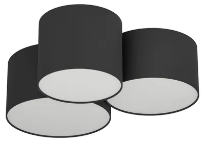Image de EGLO PASTORE, 3 ampoule(s), E27, IP20, noir, blanc