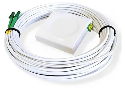 Produktbild von Elfcam - Glasfaserkabel LC/APC auf LC/APC – 30m, Duplex Singlemode Ø3mm mit vorinstallierter PTO, Verlängerung für Glasfaseranschlussdose ohne Signalverlust