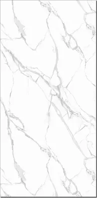 Produktbild von PVC Wandpaneel Duschrückwand Carrara-White in Marmor-Optik Hochglanz -122x244cm