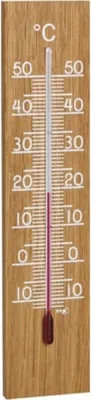 Image de Thermomètre d'intérieur en bois de chêne