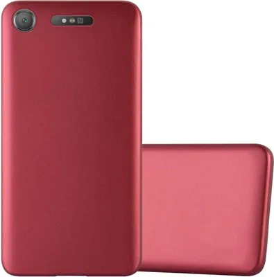 Image de Cadorabo Housse pour Sony Xperia XZ1 Housse en rouge Housse pour téléphone portable TPU Silicone Etui Cover Case
