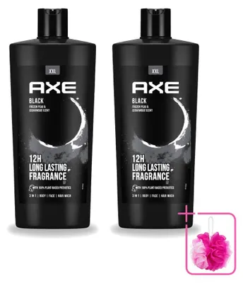 Produktbild von 2 x AXE Black Duschgel - 700 ml - Sparpackung - 2 Stücke
