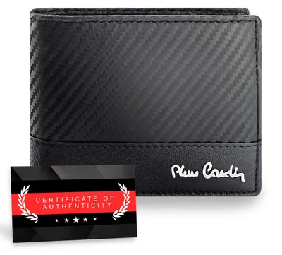 Zdjęcie produktu dla Pierre Cardin portfel męski skóra naturalna czarny RFID 10,5x8,5 cm