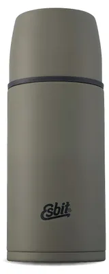 Thermosflasche 500 ml, olivgrün, Edelstahl, 2 Becher
