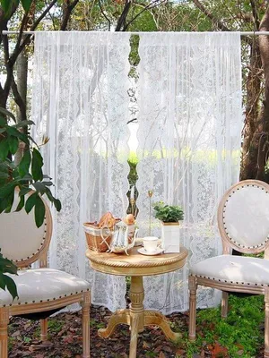 Image de Rideau transparent style cottage, 1 pièce, 100 x 70 cm
