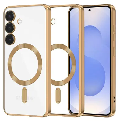 Obrázok produktu pre Techsuit Luxury Crystal MagSafe puzdro pre Samsung Galaxy S25 – zlaté (Gold)
