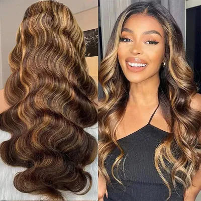 Productafbeelding van Lijmloze Pruik - Natuurlijk Haar - Snel Haar - Wear and Go - 14 inch - Blond Ombre