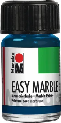 Image de Marabu 13050039254 Marabu peinture à marbrer easy marble, 15 ml, dark denim 254