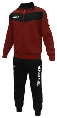 Immagine prodotto di Tuta da allenamento Givova Visa Melange, colore rosso, taglia 10-12 anni, per bambini