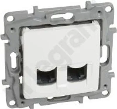 Image de 2XRJ45 CAT 6 UTP femelle blanc NILOE