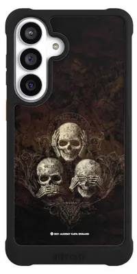 Produktbild von NIVOCASE Hülle für Samsung Galaxy S26+  Stoßfeste Handyhülle NIVOmax Case Schwarz Art Gothic Totenköpfe