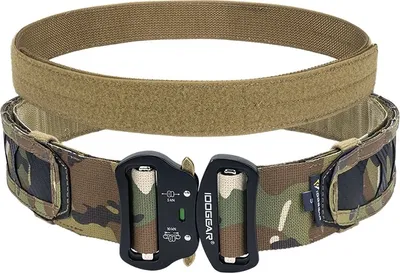 Productafbeelding van IDOGEAR Tactische riem, snelsluiting met metalen gesp, hoogwaardig nylonmateriaal, kleur MC, maat S