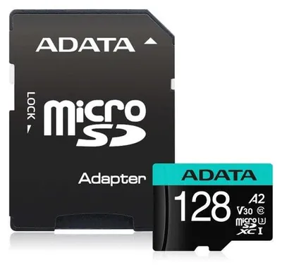 Produktbild von ADATA Premier Pro, 128 GB, MicroSDXC, Klasse 10, UHS-I, 100 MB/s, 80 MB/s