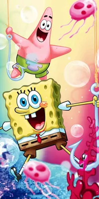 Produktbild von Jerry Fabrics Sponge Bob Schwammkopf Duschtuch Handtuch 70 x 140 cm Freunde 012