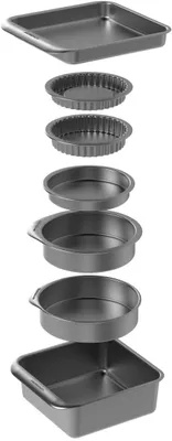 Produktbild von MasterClass MCSPSCAKE7PC Smart Space Backofenblech mit Antihaftbeschichtung – Kohlenstoffstahl