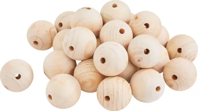 Produktbild von VBS XXL Holzkugeln durchgebohrt Ø 50 mm, 25 Stück