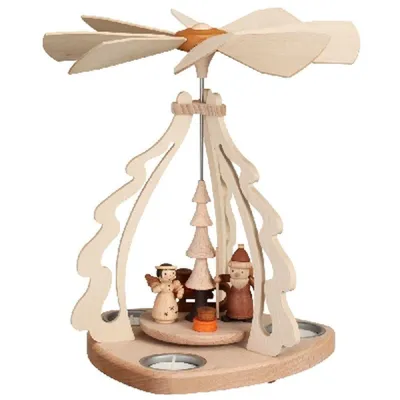 Obrázek produktu pro Stolní pyramida Otec Vánoc s andělem VxŠxH 27x23x23cm NOVINKA