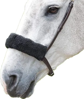 Produktbild von Shires - Nasenriemen-Manschette, Acrilan ER1085 (Einheitsgröße) (Schwarz)