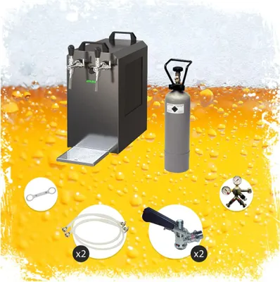 Immagine prodotto di Impianto Spillatura Birra Completo con Spillatore e Refrigeratore per Fusti