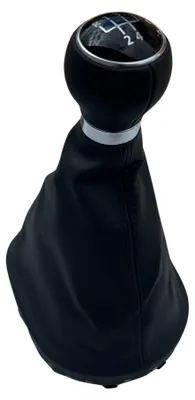 Immagine prodotto di Pomello del cambio originale per VW Touran Caddy, 5 marce, in pelle nera