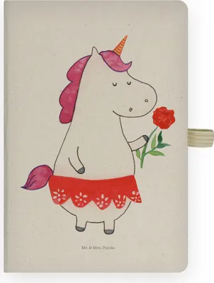 Produktbild von Mr. & Mrs. Panda Adressbuch Einhorn Dame - Transparent - Geschenk, notizbuch a4, Journal, Frau, Einhörner, Bachelor, Notizheft, Freundin, Unicorn, Tagebuch, Trennung